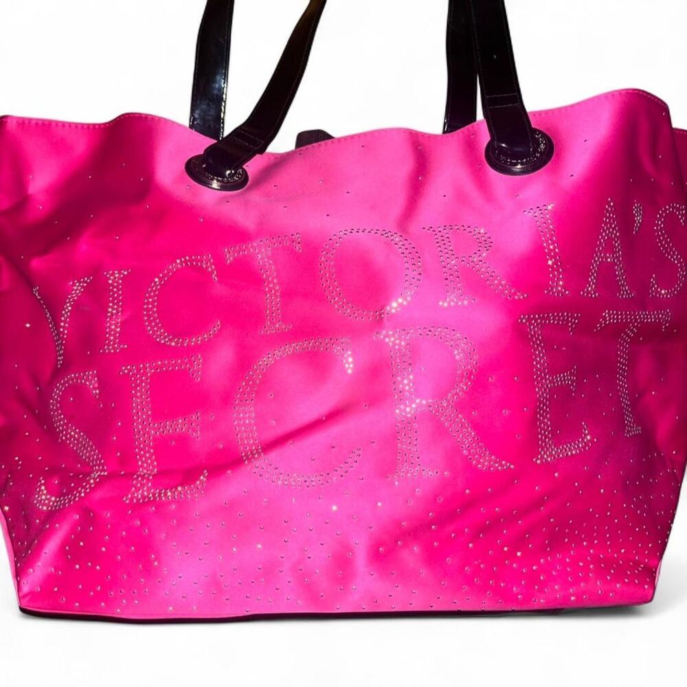 Y2K 2000 Victoria's Secret Pink Woman's Glitter Tote Bag